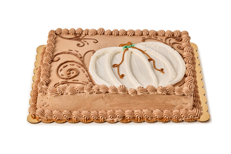 White Pumpkin Cake - Full Sheet