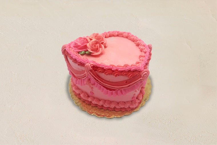 Pink Heart Cake