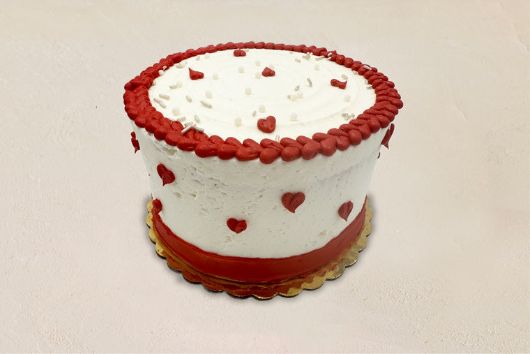 Red Heart Cake