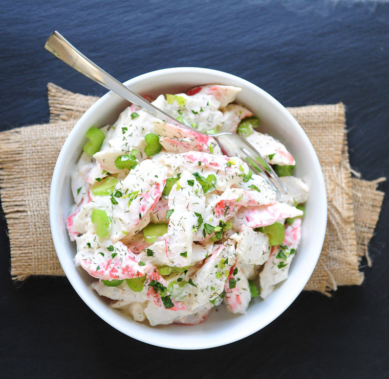Creamy Mediterranean Seafood Salad